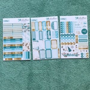Gently used sticker kit! 3 glossy sheets